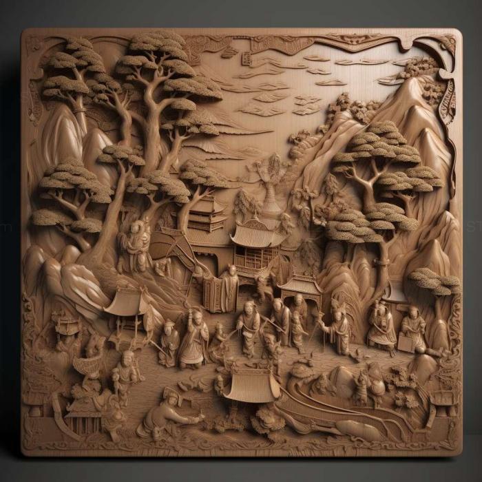 Patterns and decorations (Zhong Shanshan 4, PATTERN_488) 3D models for cnc
